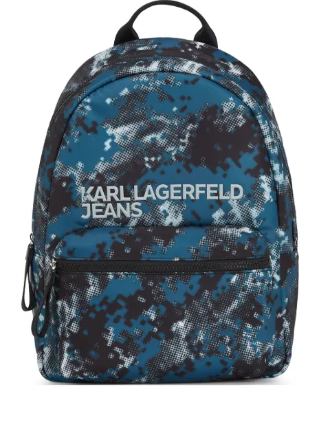 Karl Lagerfeld Jeans camouflage-print backpack
