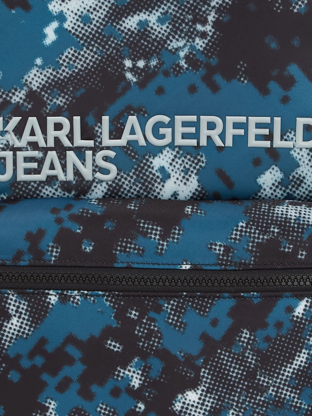 Karl Lagerfeld Jeans Rugzak met camouflageprint Blauw
