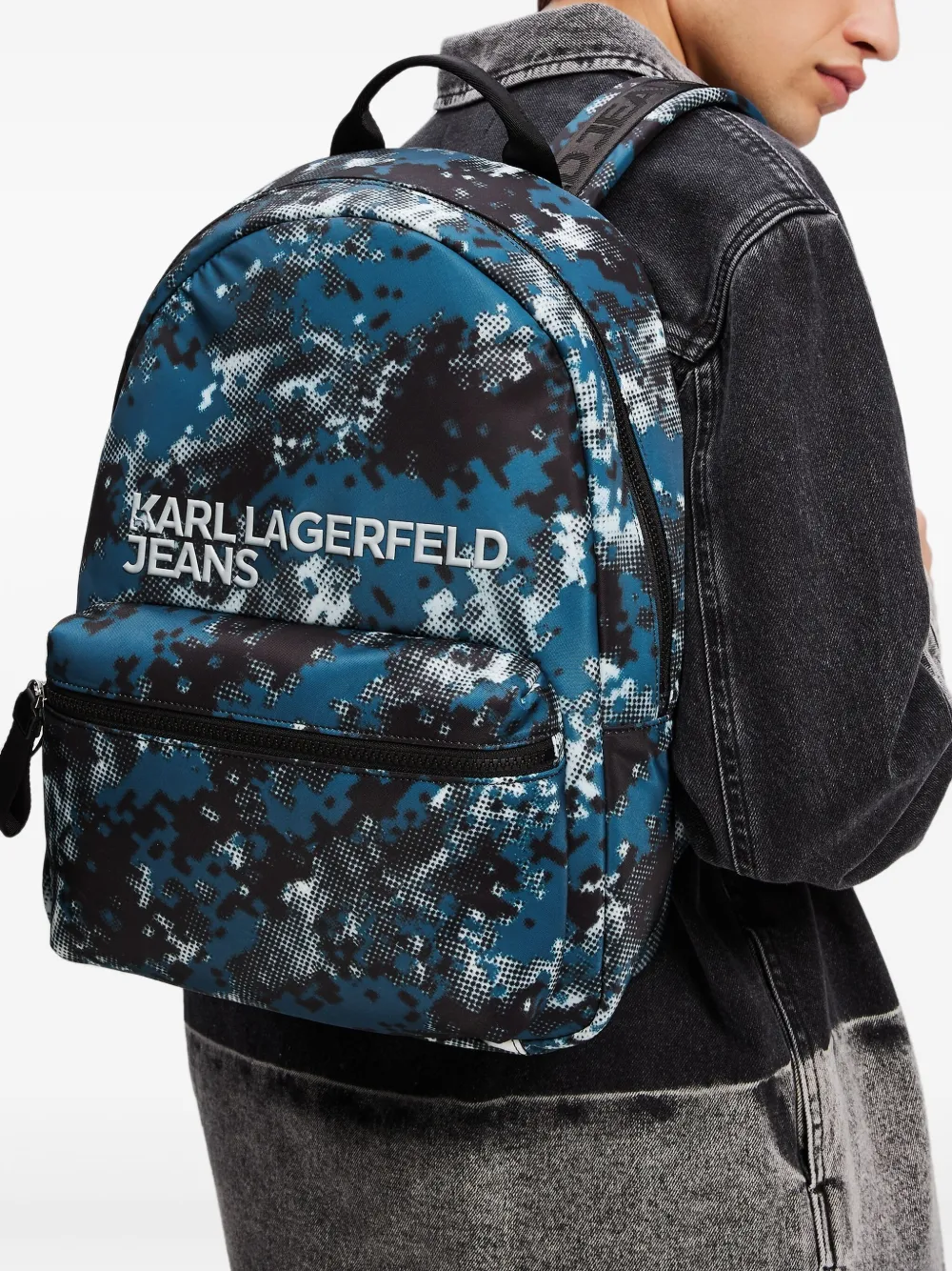Karl Lagerfeld Jeans camouflage-print backpack | Image 2