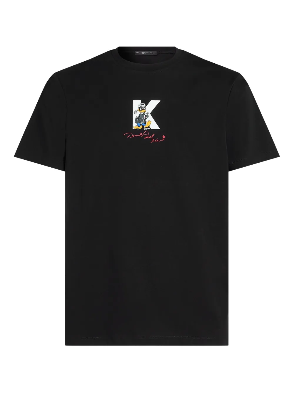 Karl Lagerfeld x Disney オーガニックコットン Tシャツ - ブラック Karl Lagerfeld x Disney オーガニックコットン Tシャツ - ブラック