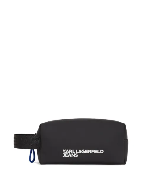 Karl Lagerfeld Jeans logo-print wash bag