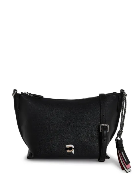 Karl Lagerfeld Ikon Pin textured leather crossbody bag