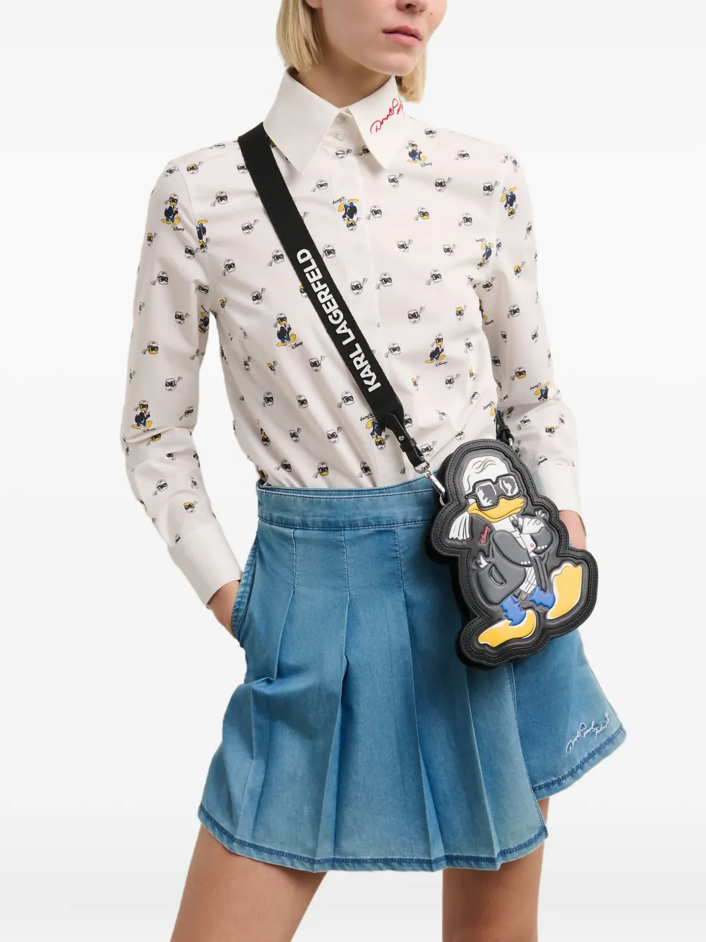 Karl Lagerfeld x Disney Fun crossbodytas Zwart