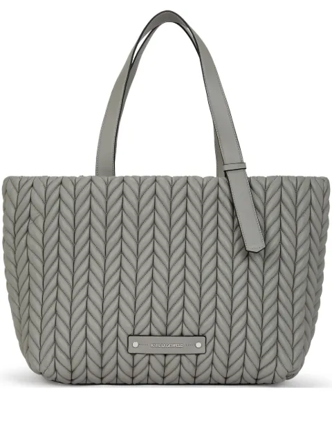 Karl Lagerfeld K/weave quilted tote bag