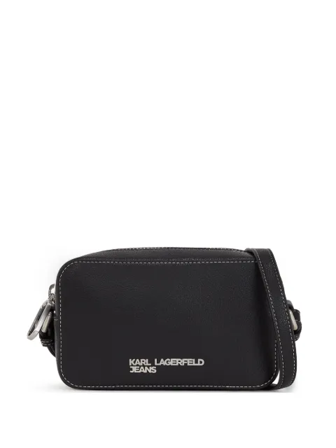 logo-lettering crossbody bag