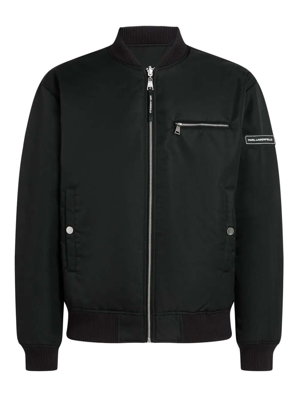 Karl Lagerfeld reversible bomber jacket | Black | Image 1