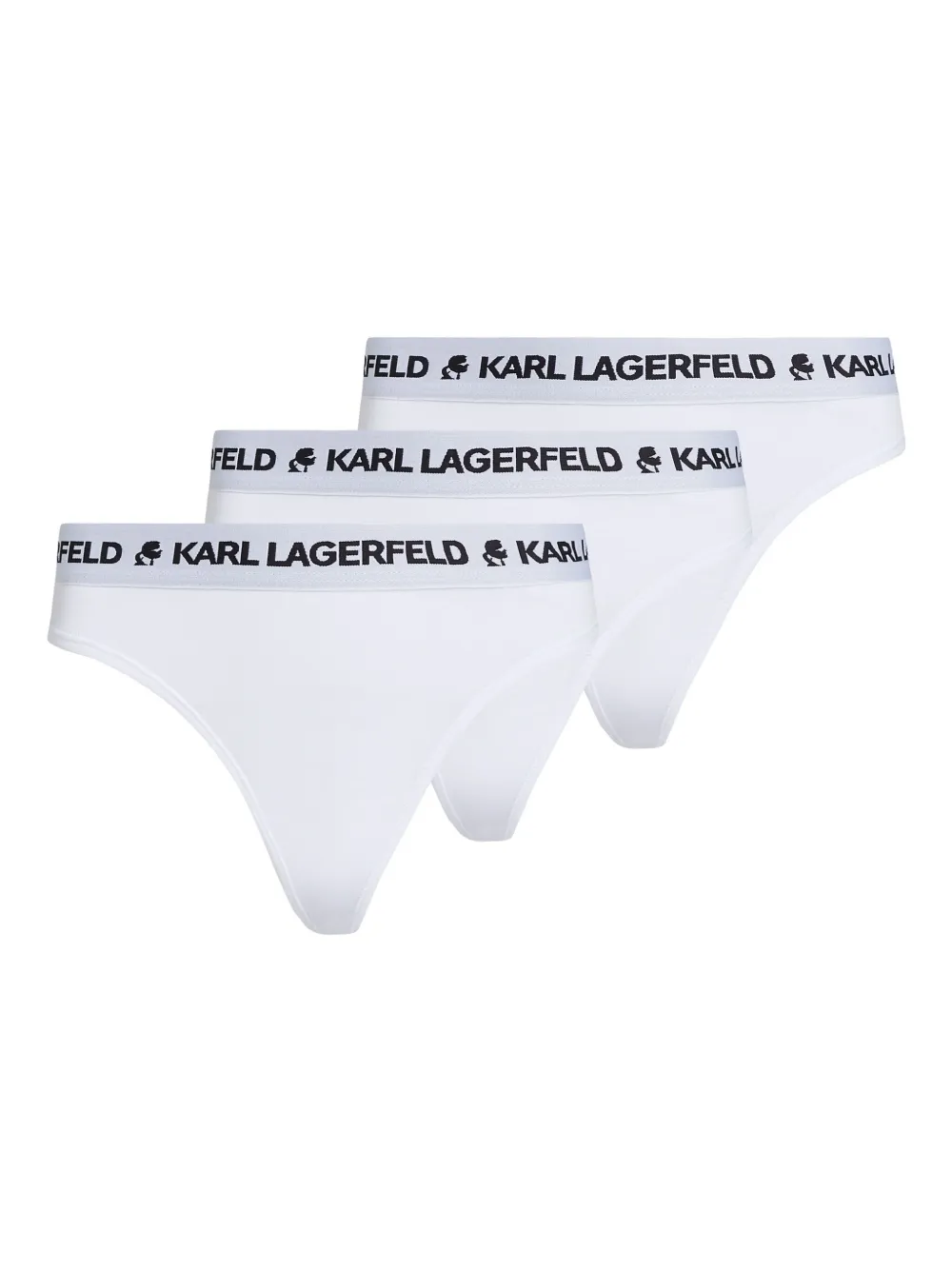 Karl Lagerfeld String met logoband Wit