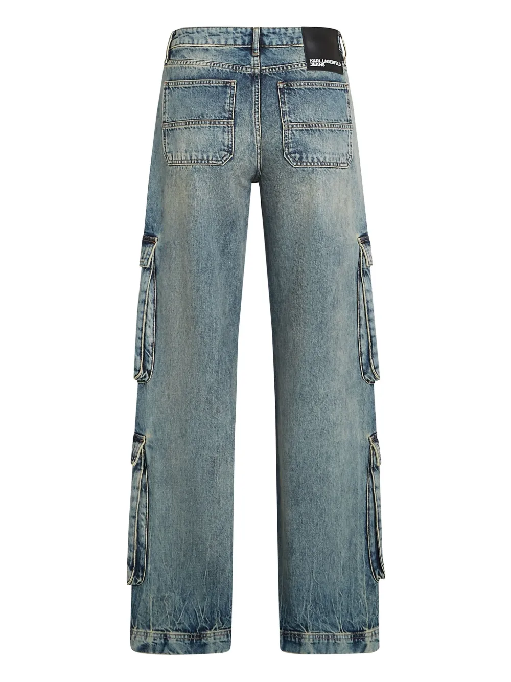 Karl Lagerfeld Jeans Relaxed cargo jeans Blauw