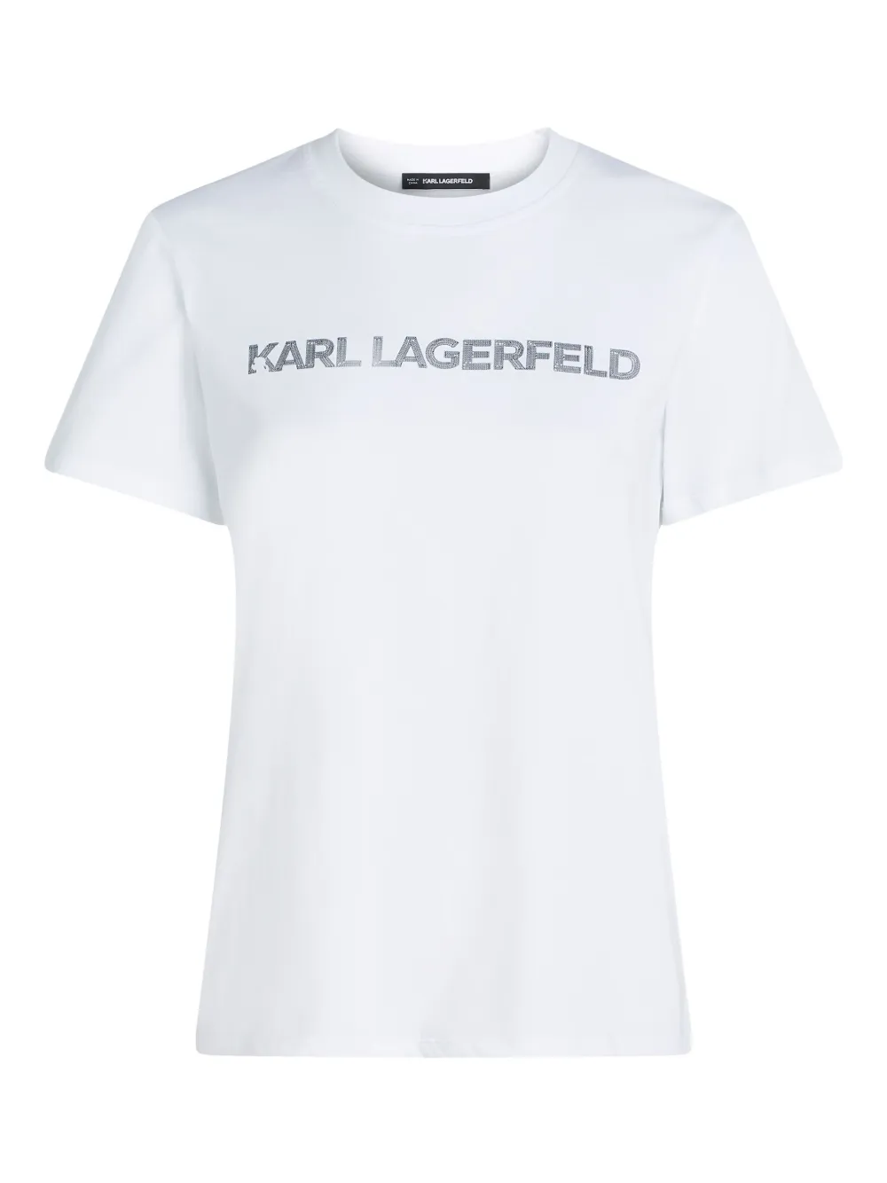 Shop Karl Lagerfeld Logo-print T-shirt