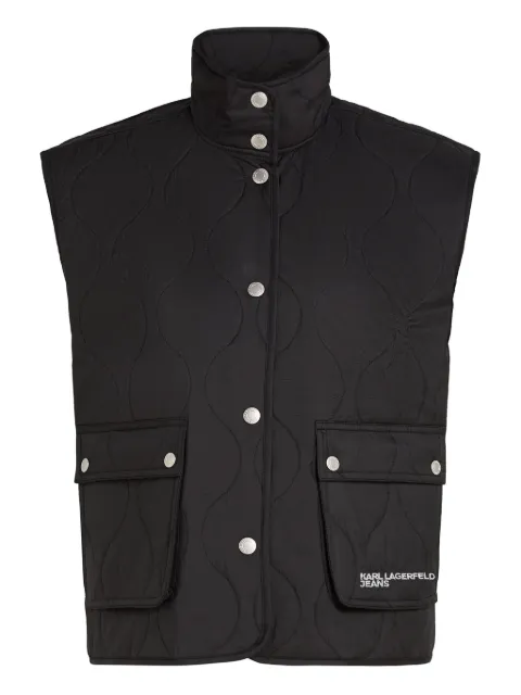 Karl Lagerfeld Jeans chaleco capitonado