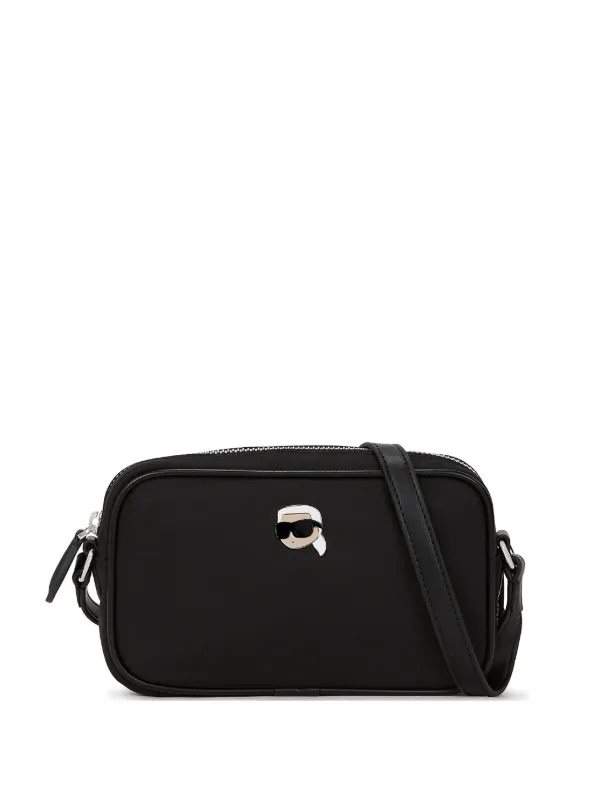 Karl Lagerfeld Sac à Bandoulière Ikon Pin Noir FARFETCH TN