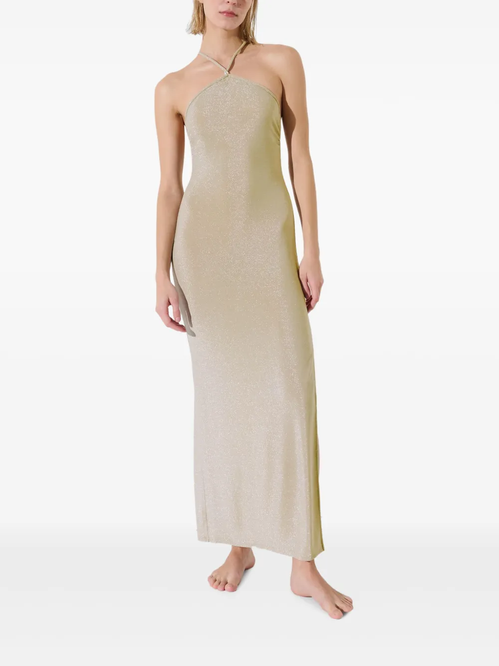Karl Lagerfeld Halterjurk Beige