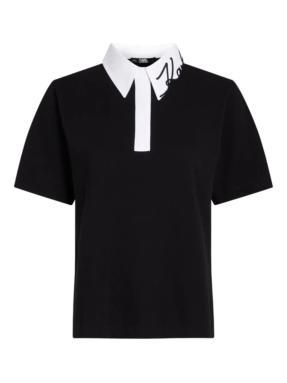 Karl Lagerfeld playera tipo polo | negro | Image 1