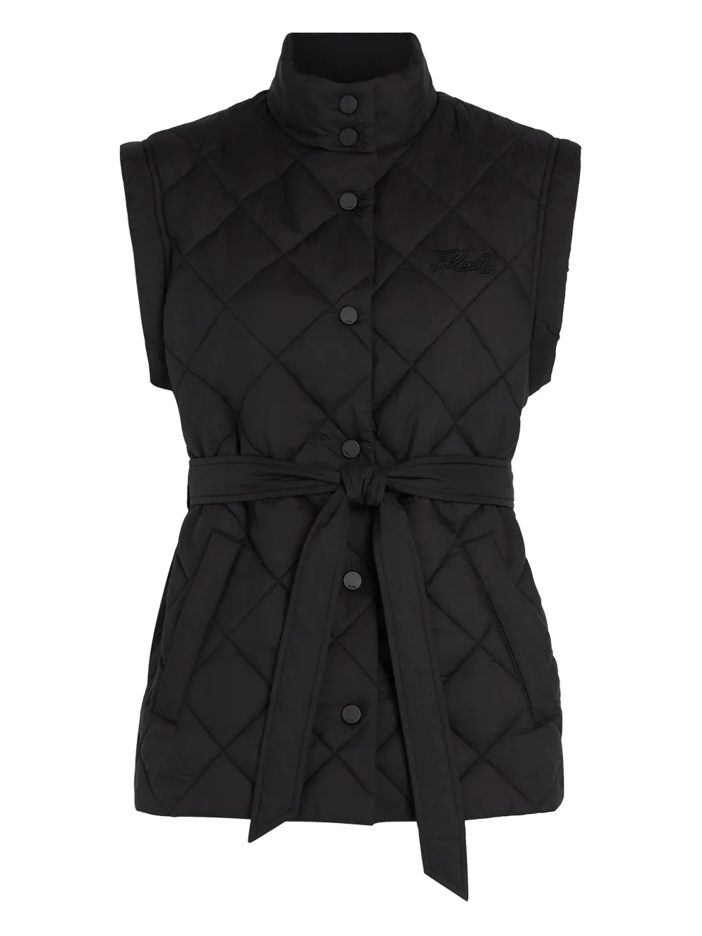 Karl Lagerfeld Lichtgewicht bodywarmer Zwart