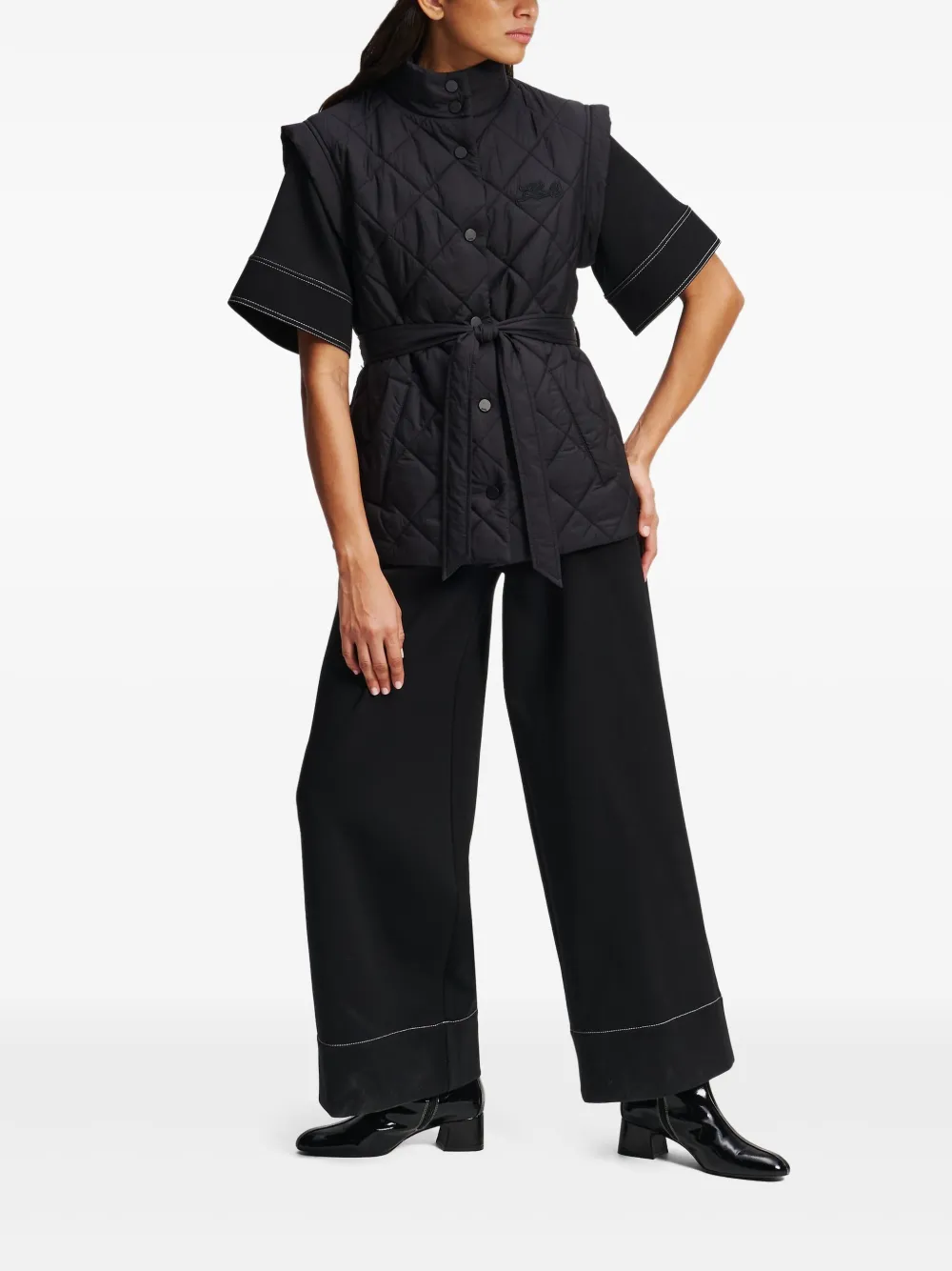 Karl Lagerfeld lightweight quilted gilet | Waistcoats & Gilets | Image 2