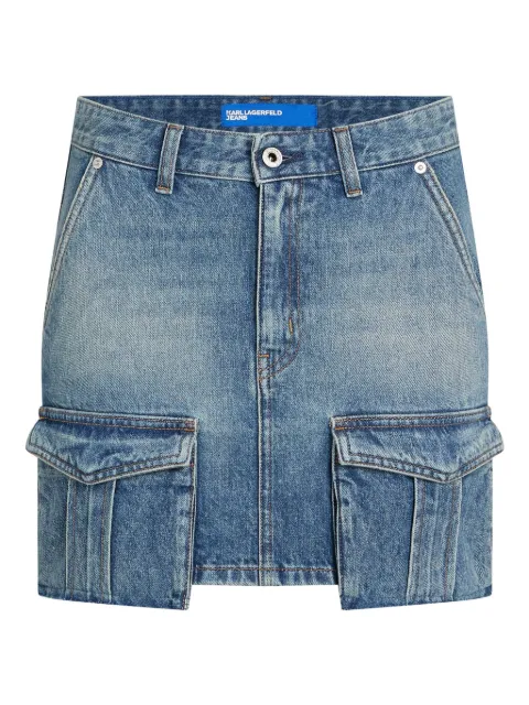 Karl Lagerfeld Jeans utility denim mini skirt