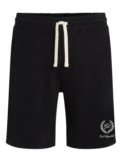 Karl Lagerfeld logo-embroidered track shorts