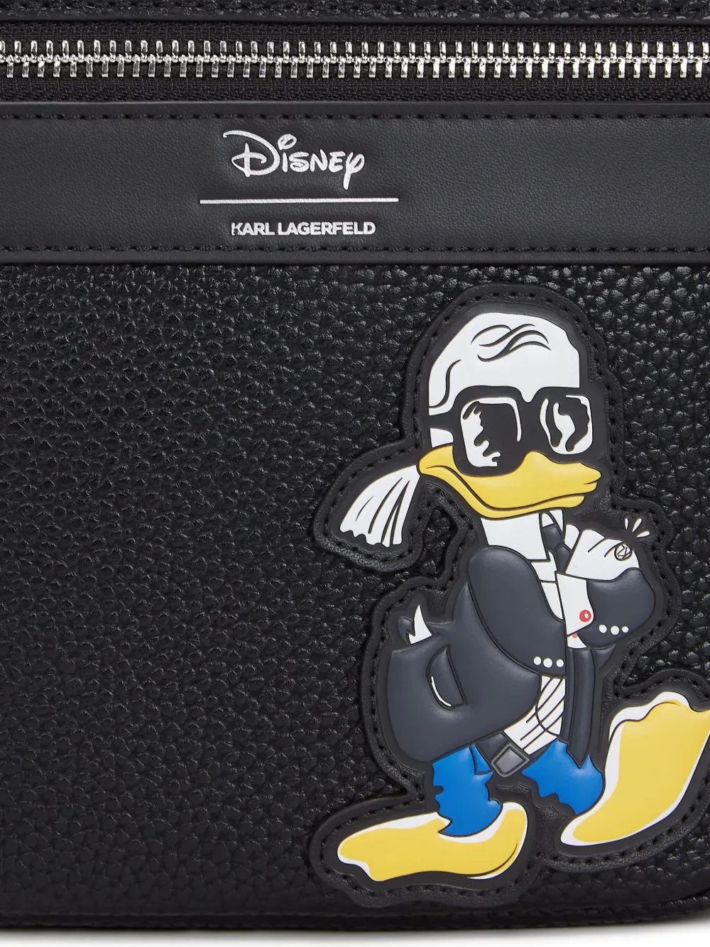 Karl Lagerfeld x Disney crossbodytas met logopatch Zwart