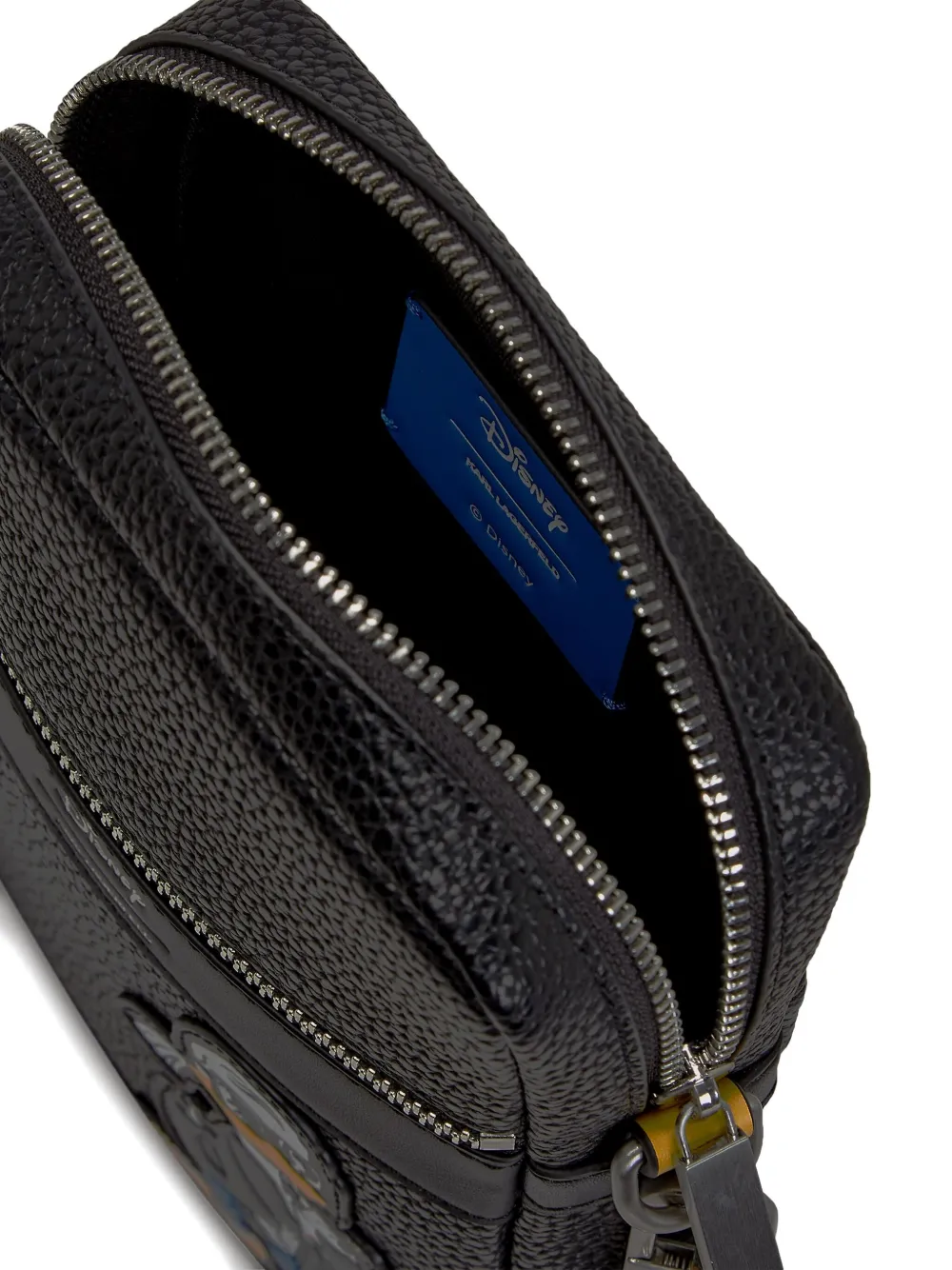 Karl Lagerfeld x Disney crossbodytas met logopatch Zwart