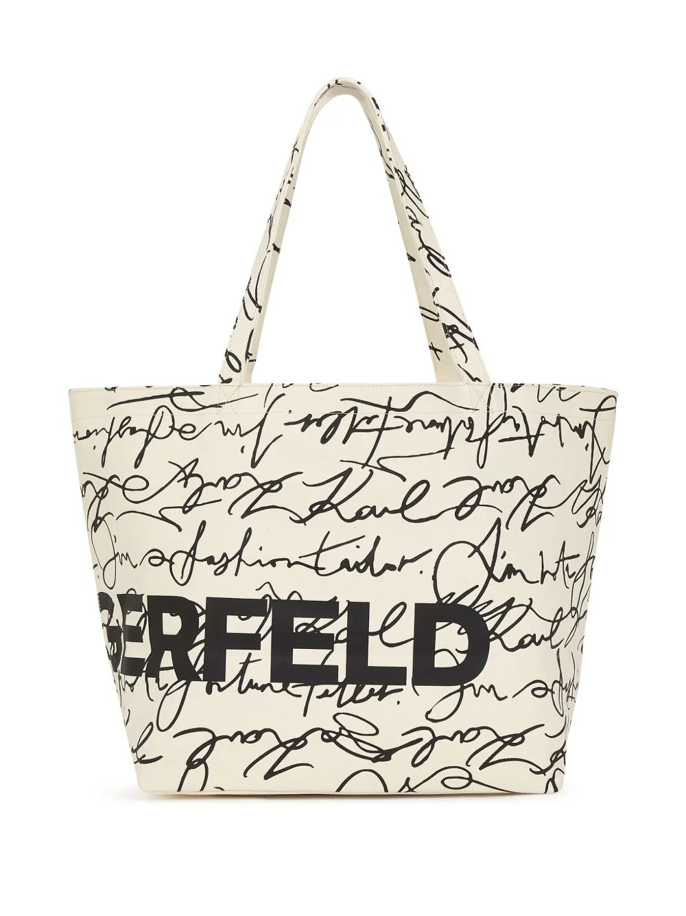 Karl Lagerfeld Shopper met print Wit