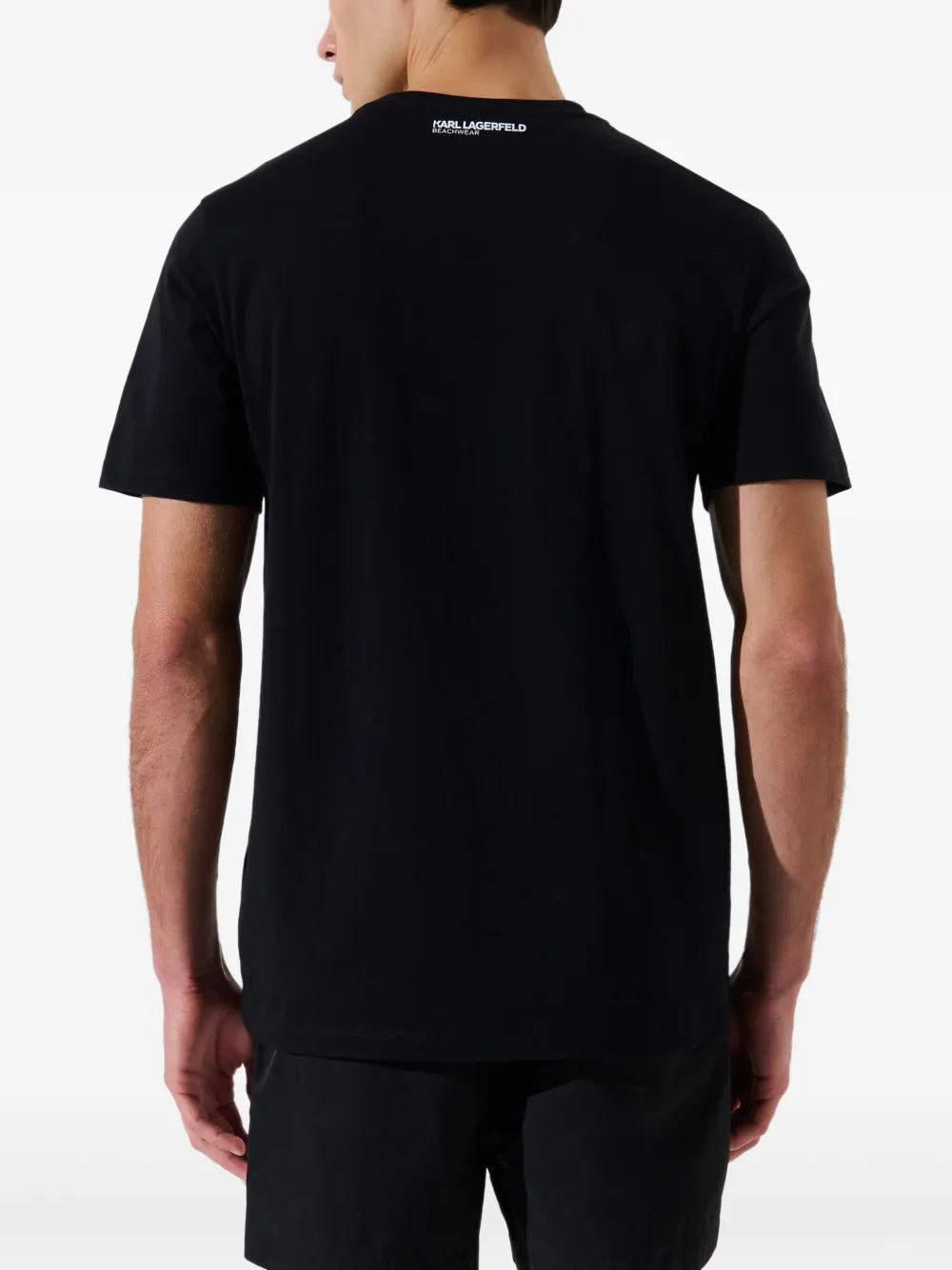 Karl Lagerfeld T-shirt met logo Zwart