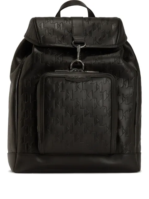 Karl Lagerfeld K/Loom leather backpack