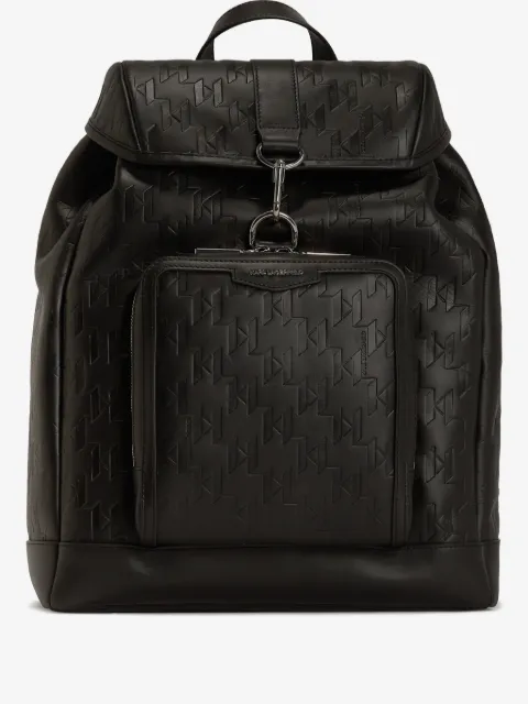 Karl Lagerfeld K/Loom leather backpack