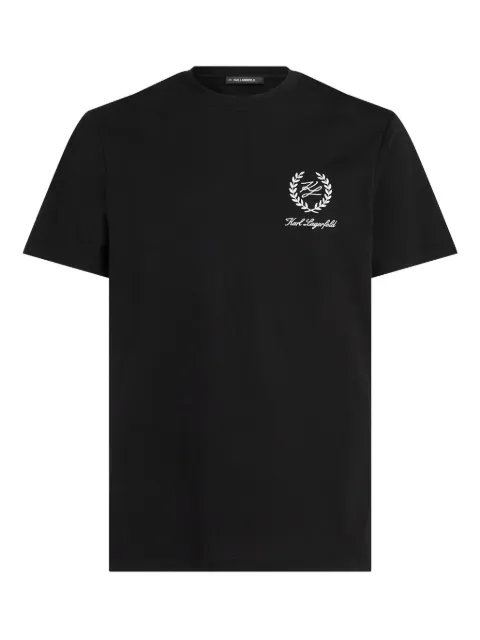 Karl Lagerfeld embroidered-logo T-shirt