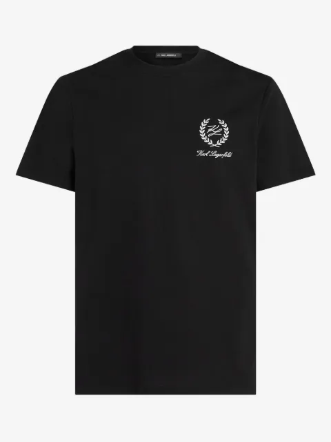Karl Lagerfeld футболка с вышитым логотипом
