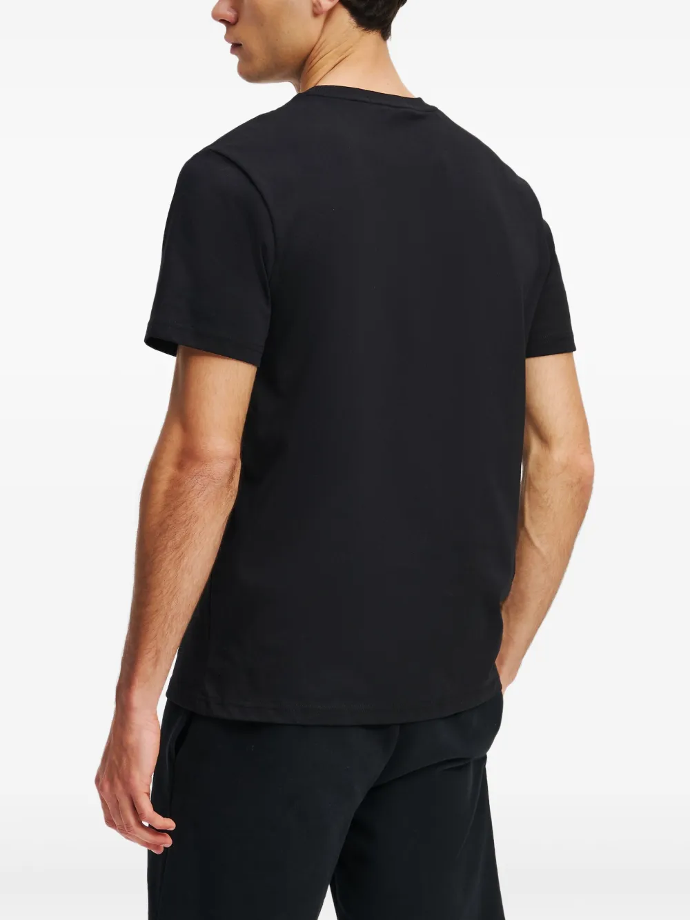 Karl Lagerfeld T-shirt met geborduurd logo Zwart