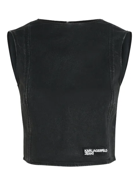 Karl Lagerfeld Jeans بلوزة جينز لامعة