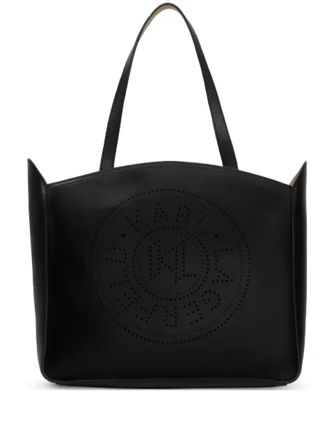 Karl Lagerfeld tote mediana de piel