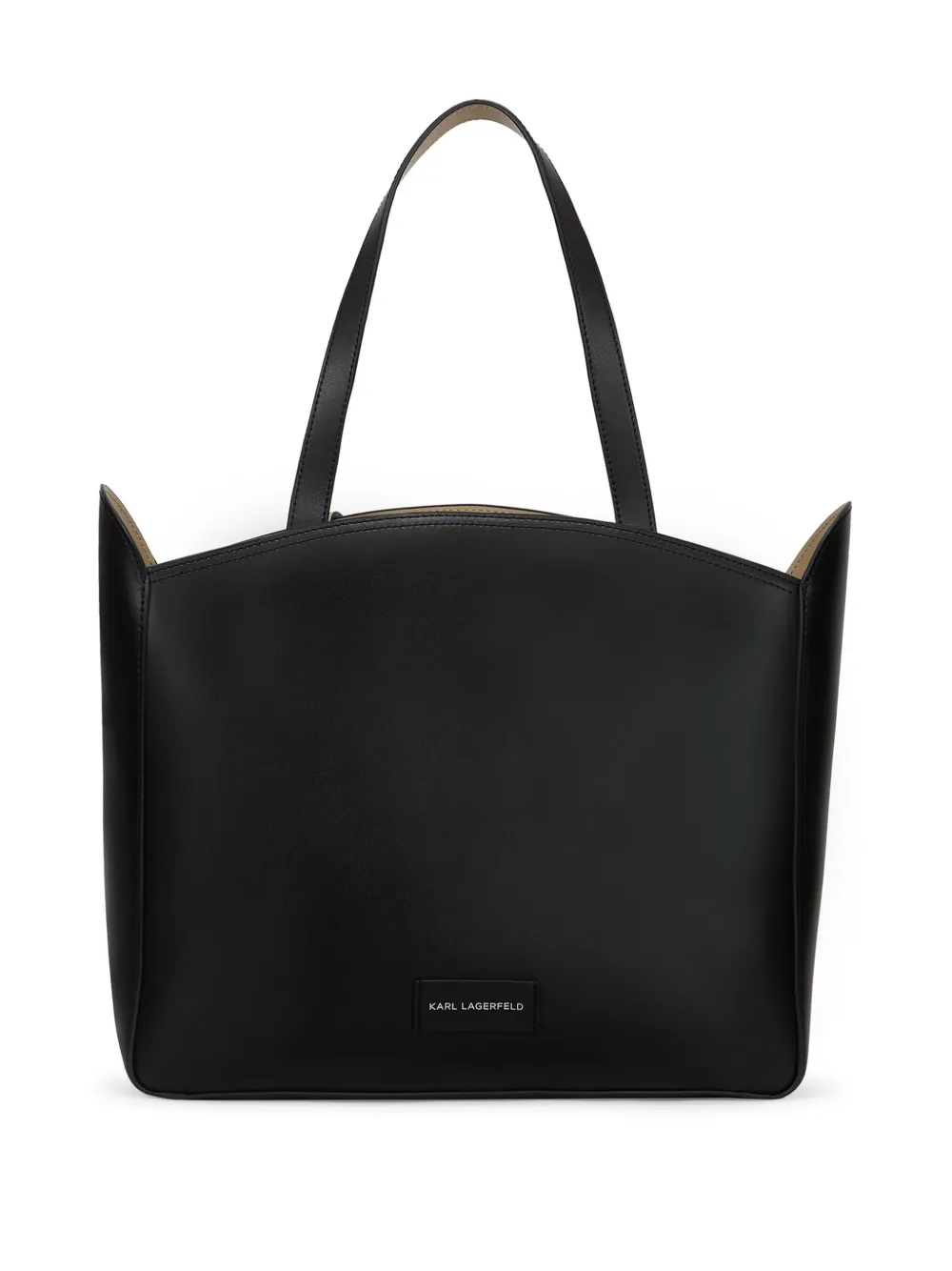 Karl Lagerfeld Medium leren shopper Zwart