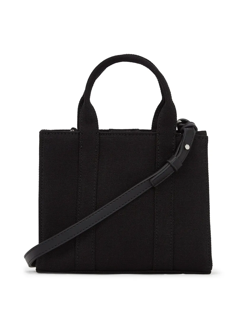 Karl Lagerfeld Ikon Aquarelle Canvas Tote Bag In Black