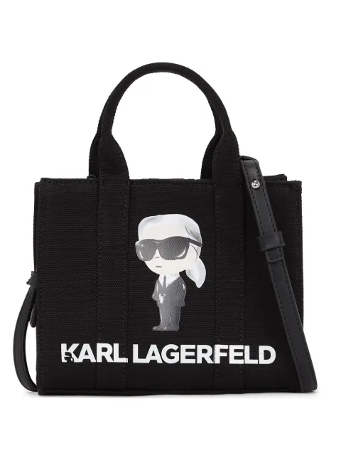 Karl Lagerfeld Ikon Aquarelle canvas tote bag