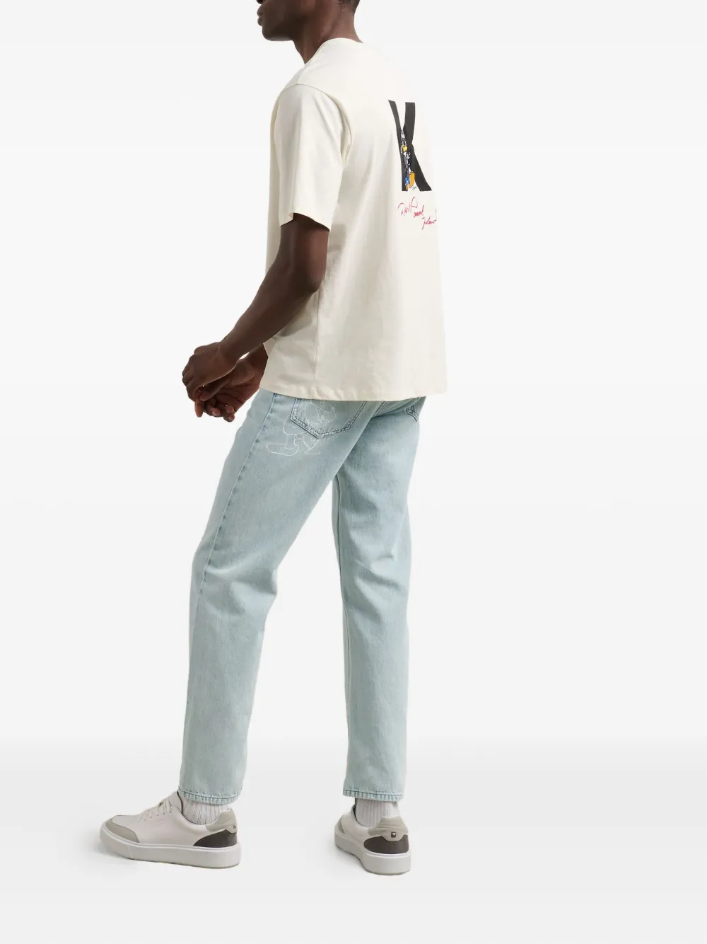 Karl Lagerfeld x Disney straight jeans Blauw