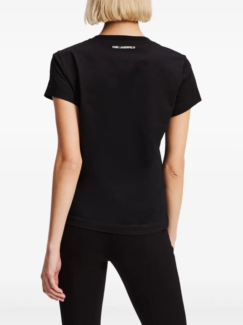 Karl Lagerfeld Rue St-Guillaume T-shirt Zwart