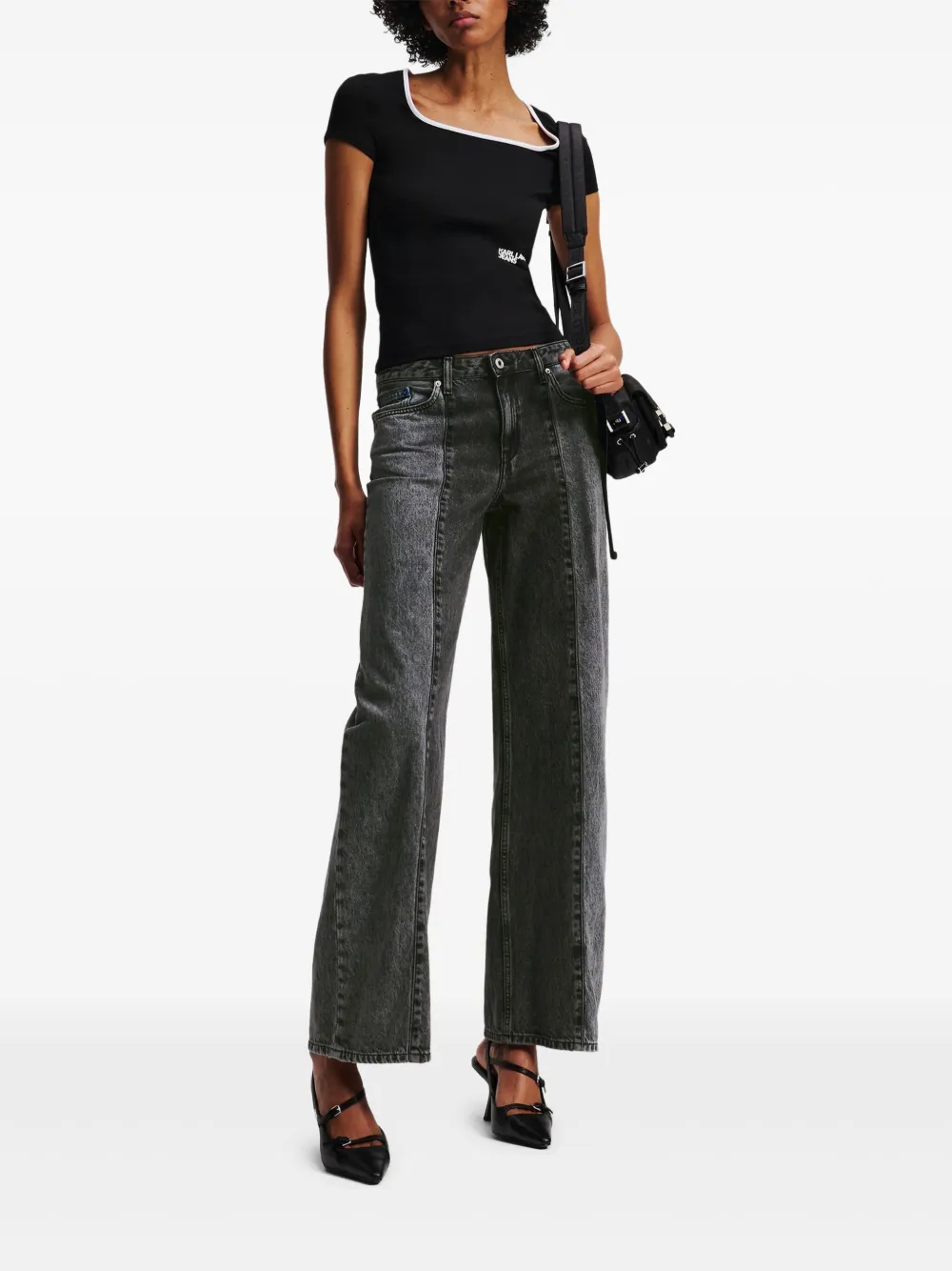 Karl Lagerfeld Jeans Ruimvallende jeans - Grijs