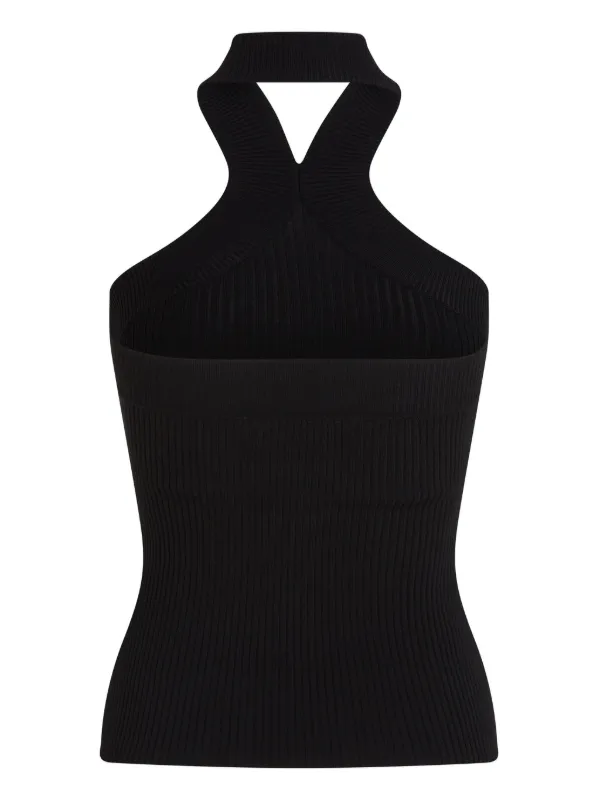 Karl Lagerfeld Ribbed Top | Black | FARFETCH