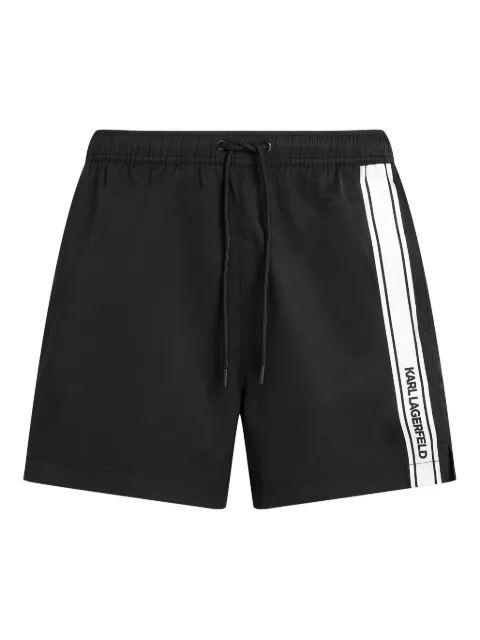 Karl Lagerfeld shorts de playa con logo estampado