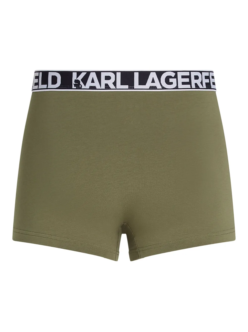 Karl Lagerfeld Drie boxershorts met logoband Groen