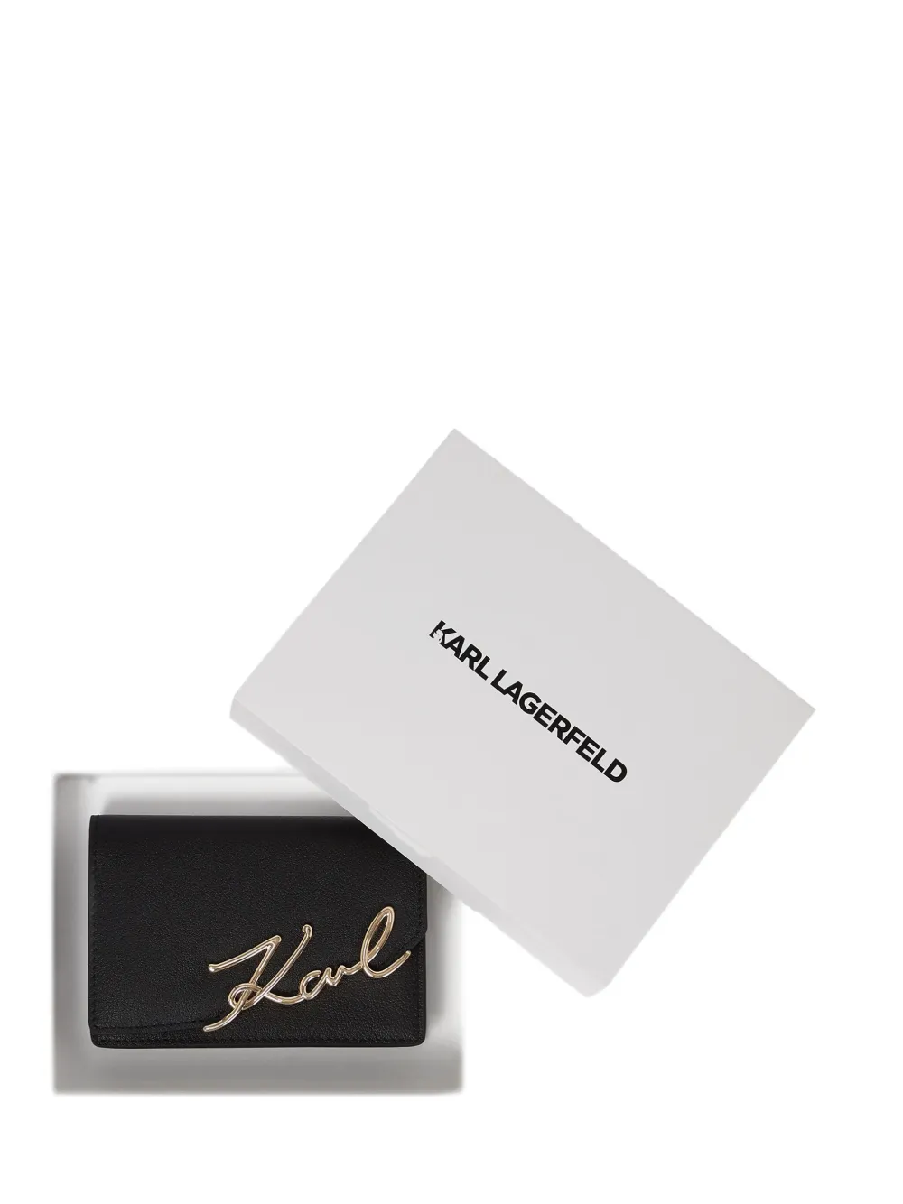 Karl Lagerfeld Signature portemonnee Zwart