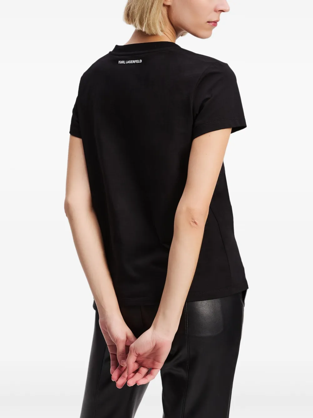 Karl Lagerfeld T-shirt Ikon con strass | Abbigliamento | Image 4
