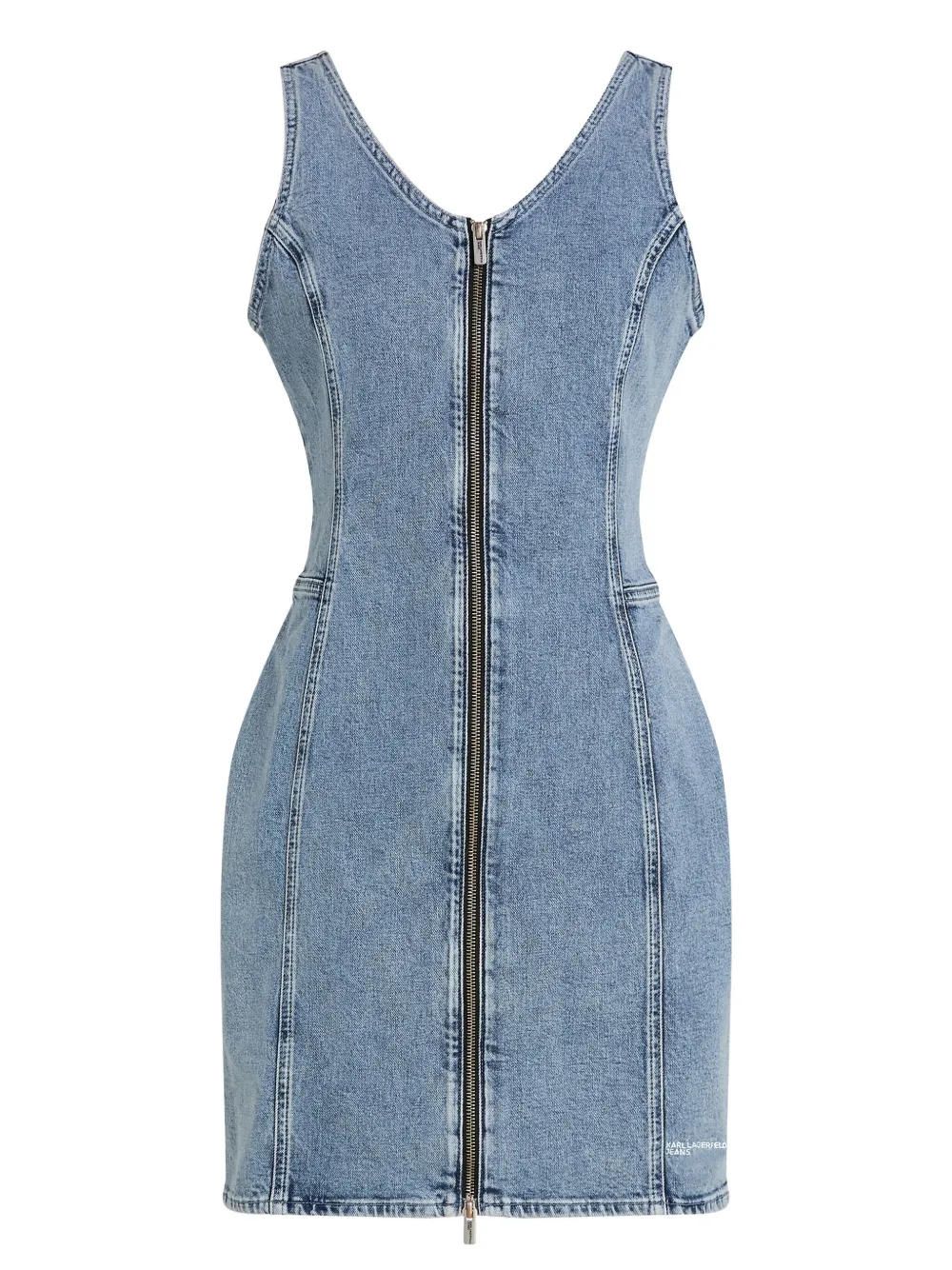 Karl Lagerfeld Jeans Linnen mini-jurk Blauw