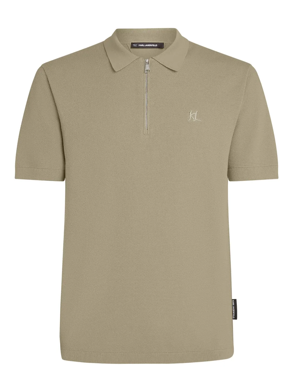 Karl Lagerfeld playera tipo polo con medio cierre | neutro | Image 1
