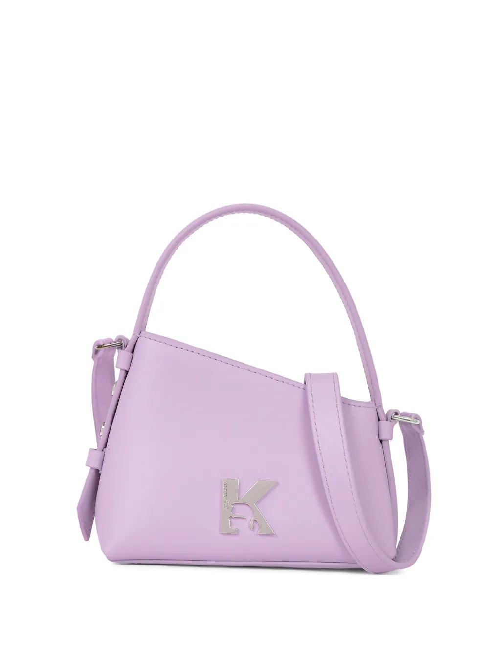 Karl Lagerfeld Jeans logo-lettering crossbody bag - パープル Karl Lagerfeld Jeans logo-lettering crossbody bag - パープル