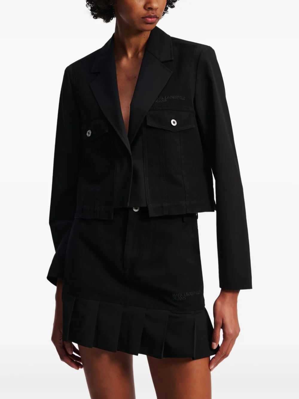 Karl Lagerfeld Jeans Cargo blazer Zwart