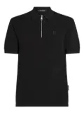Karl Lagerfeld zip-up polo shirt - Black