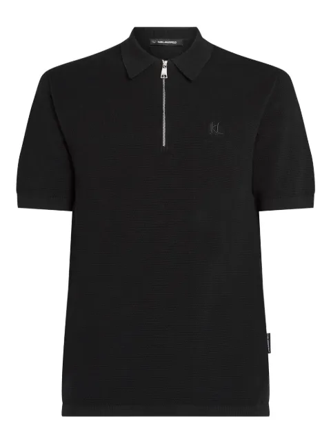 Karl Lagerfeld playera tipo polo con cierre