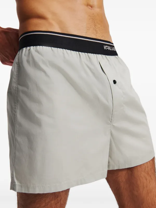 Karl Lagerfeld Lot De Boxers Ikon Bleu FARFETCH TN